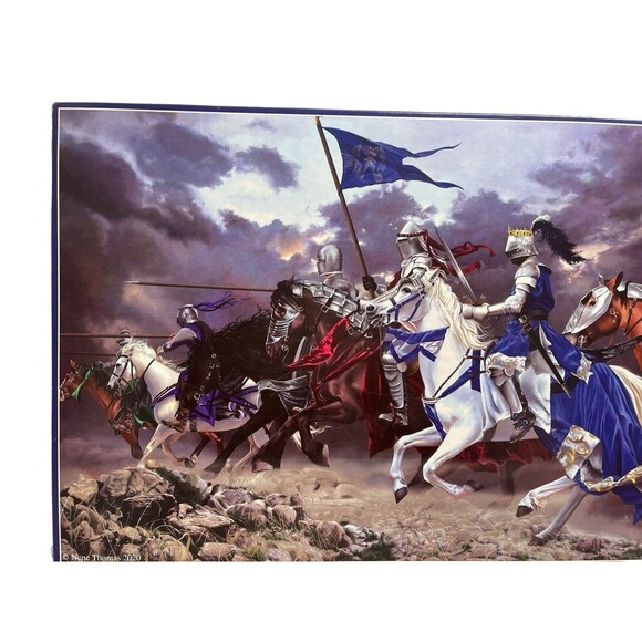 Suns Out 1,000 Piece Nene Thomas Art Puzzle "Knights Charge "  20" x 27" Comp - Picture 7 of 10